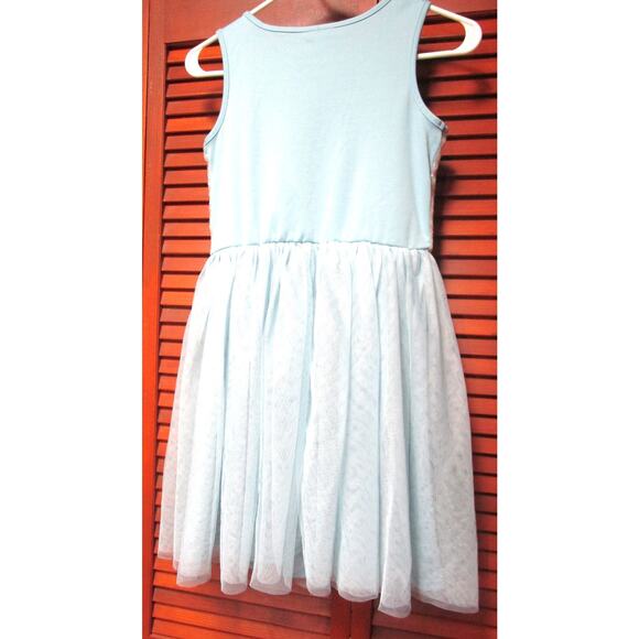 Zenzi Girls Unicorn Sequin Dress XL (14) Light Blue Tulle Skirt Rainbow Detail - Picture 3 of 6